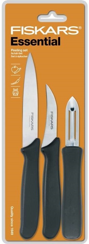 Sada kuchyňských nožů Fiskars Essential na loupání