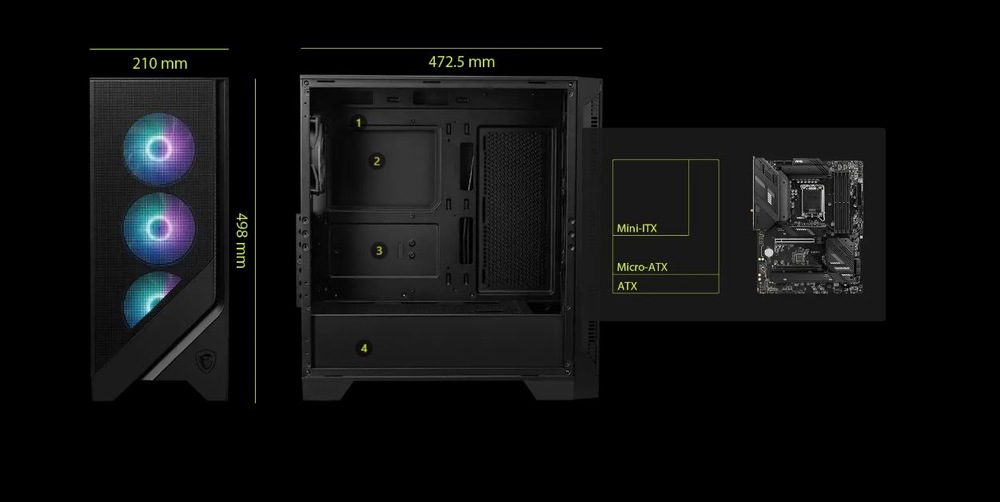 MSI MAG FORGE 320R AIRFLOW