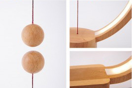 Stolní LED lampička Powercube Heng Balance Square USB - Light Wood Stolní LED lampička Powercube Heng Balance Square USB - Light Wood