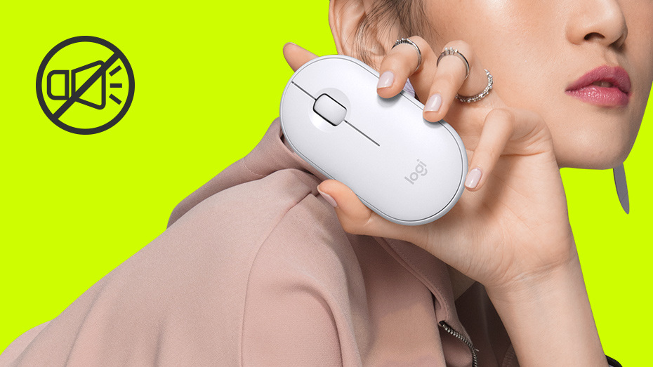 Myš Logitech Pebble M350 bílá