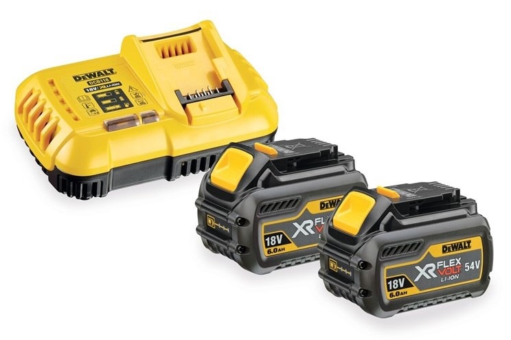 Set baterie a nabíječky Dewalt XR FLEXVOLT DCB118T2
