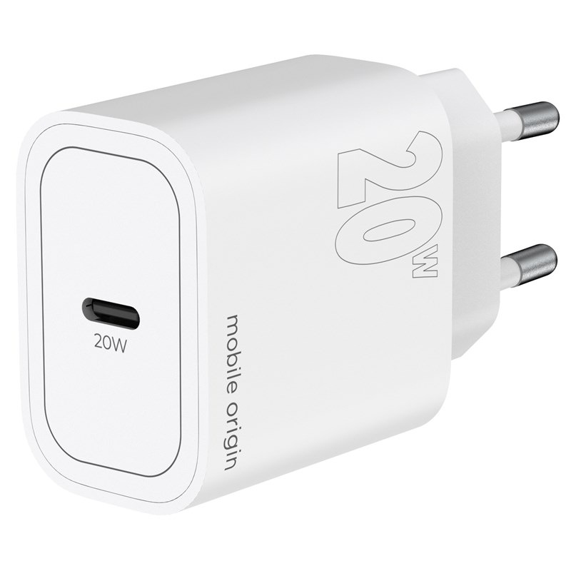 Nabíječka do sítě Mobile Origin USB-C PD20W bílá