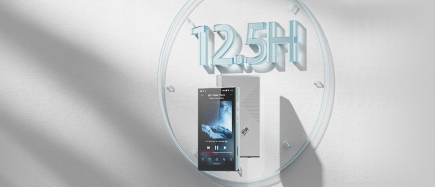 HiFi přenosný digitální přehrávač FiiO JM21 stříbrný/modrý