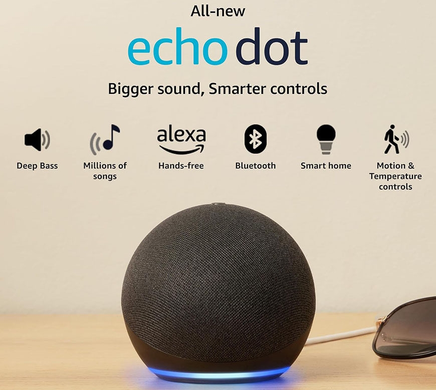 Hlasový asistent Amazon Echo Dot 5 černý Hlasový asistent Amazon Echo Dot 5 - černý
