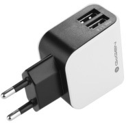 Nabíječka do sítě GoGEN ACH 200, 2x USB, 2,1A černá/bílá