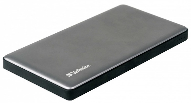 Powerbanka Verbatim 10000 mAh, USB-C PD, QC 3.0 stříbrná