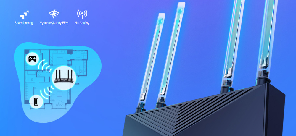 Router TP-Link Archer AX20 černý
