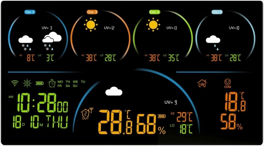 Meteorologická stanice Blaupunkt WS50WH APP bílá Blaupunkt WS50WH APP, bílá
