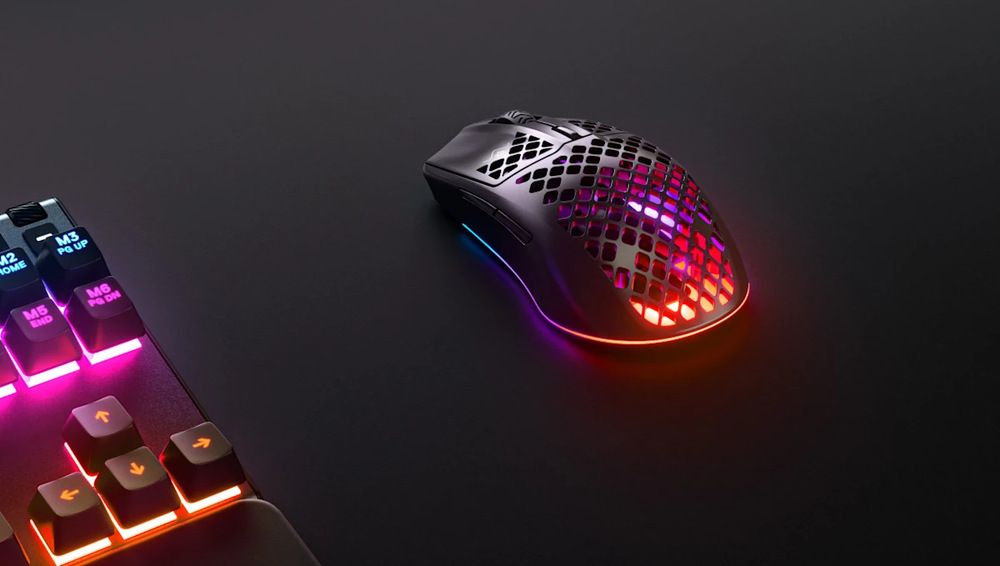 Myš SteelSeries Aerox 3 Wireless (2022) bílá