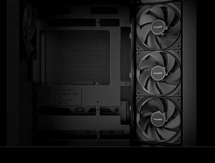 Case be quiet! LIGHT BASE 500 černá LIGHT BASE 500 podporuje základní desky s konektory na zadní straně