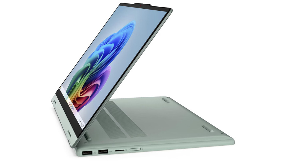 Notebook Lenovo IdeaPad 5 2-in-1 14AGP11 zelený Široká konektivita včetně USB-C, HDMI 2.1, USB-A, Wi-Fi 7 a Bluetooth 5.4 umožňuje snadné připojení všech zařízení bez omezení.