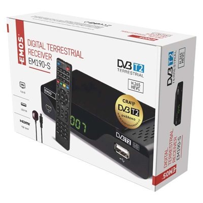 Set-top box EMOS EM190-S HD černý