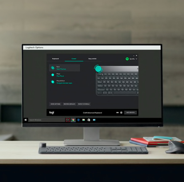 Klávesnice Logitech Wireless Craft Advanced US černá