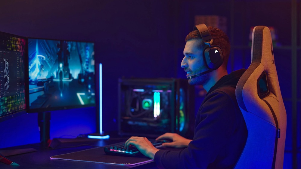Headset Corsair HS80 RGB Wireless carbon Corsair HS80 RGB Wireless
