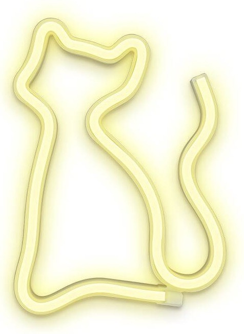 Dekorativní LED Forever neon Kočka - teplá bílá