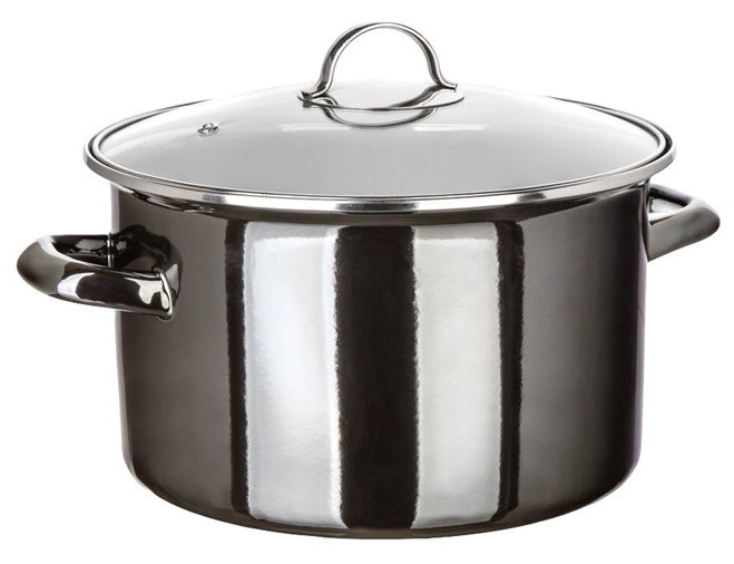 Hrnec s poklicí BANQUET METALLIC Black 26 cm, 6 l černý