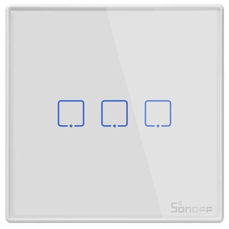 Vypínač Sonoff wireless 433MHz smart wall switch T2EU3C-RF (3-channel)