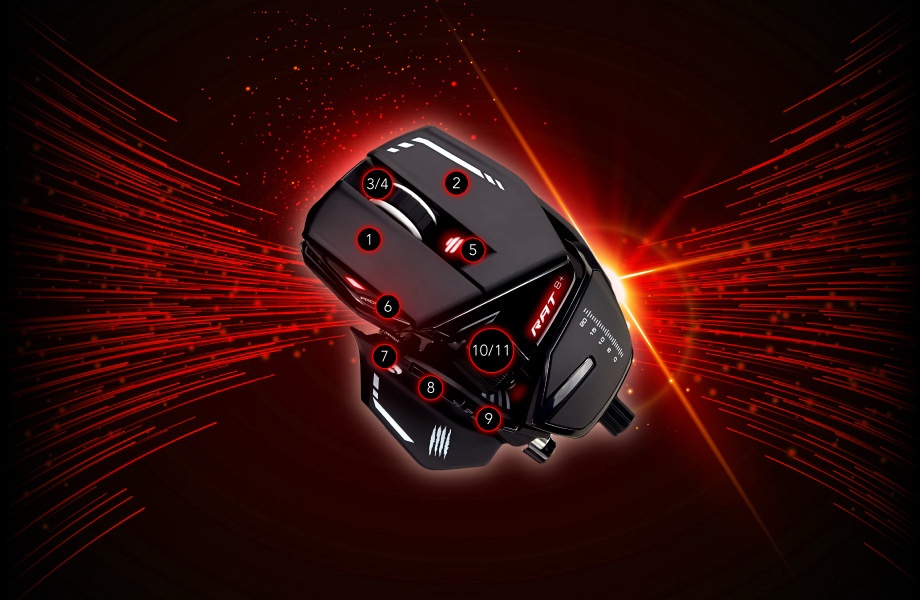 Myš MadCatz R.A.T. 8+ černá