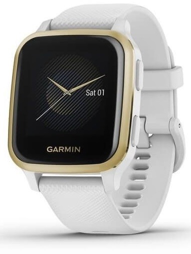 Chytré hodinky Garmin Venu Sq - Light Gold/White Band