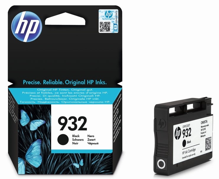 Inkoustová náplň HP 932, 825 stran - černá