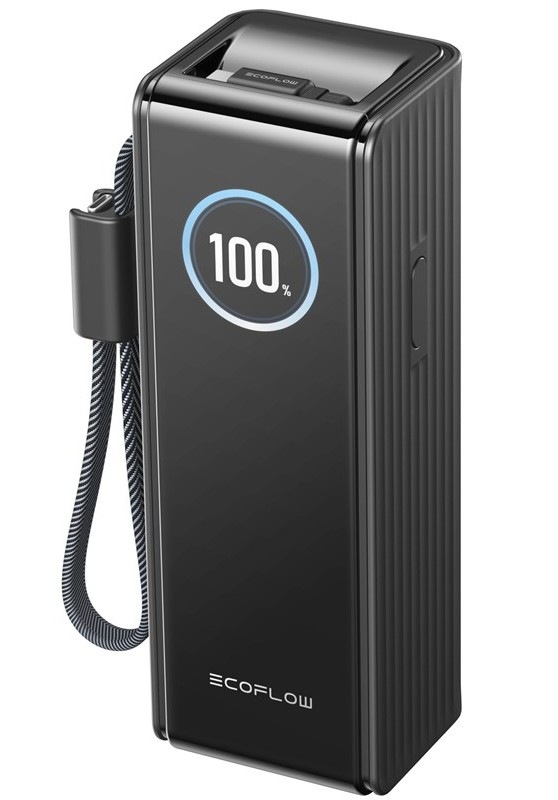 Powerbanka EcoFlow RAPID 25000mAh, 170W, 2x100W USB-C kabel černá