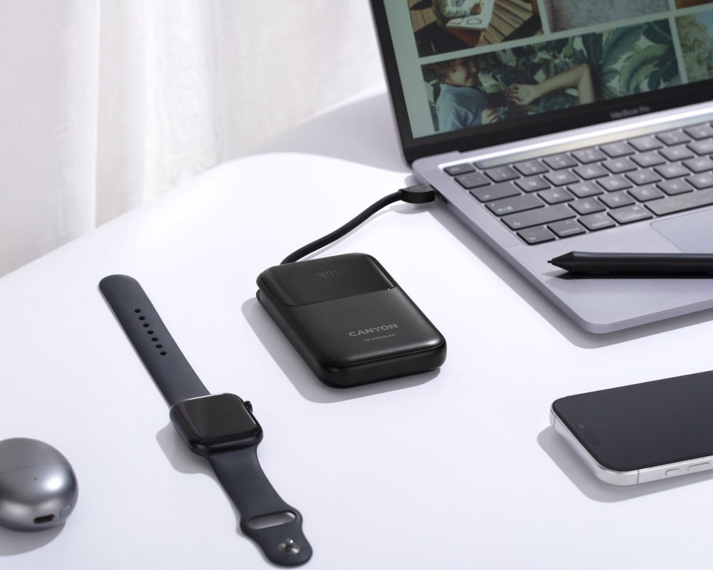 Powerbanka Canyon OnPower 101 PD22,5W 10 000 mAh černá