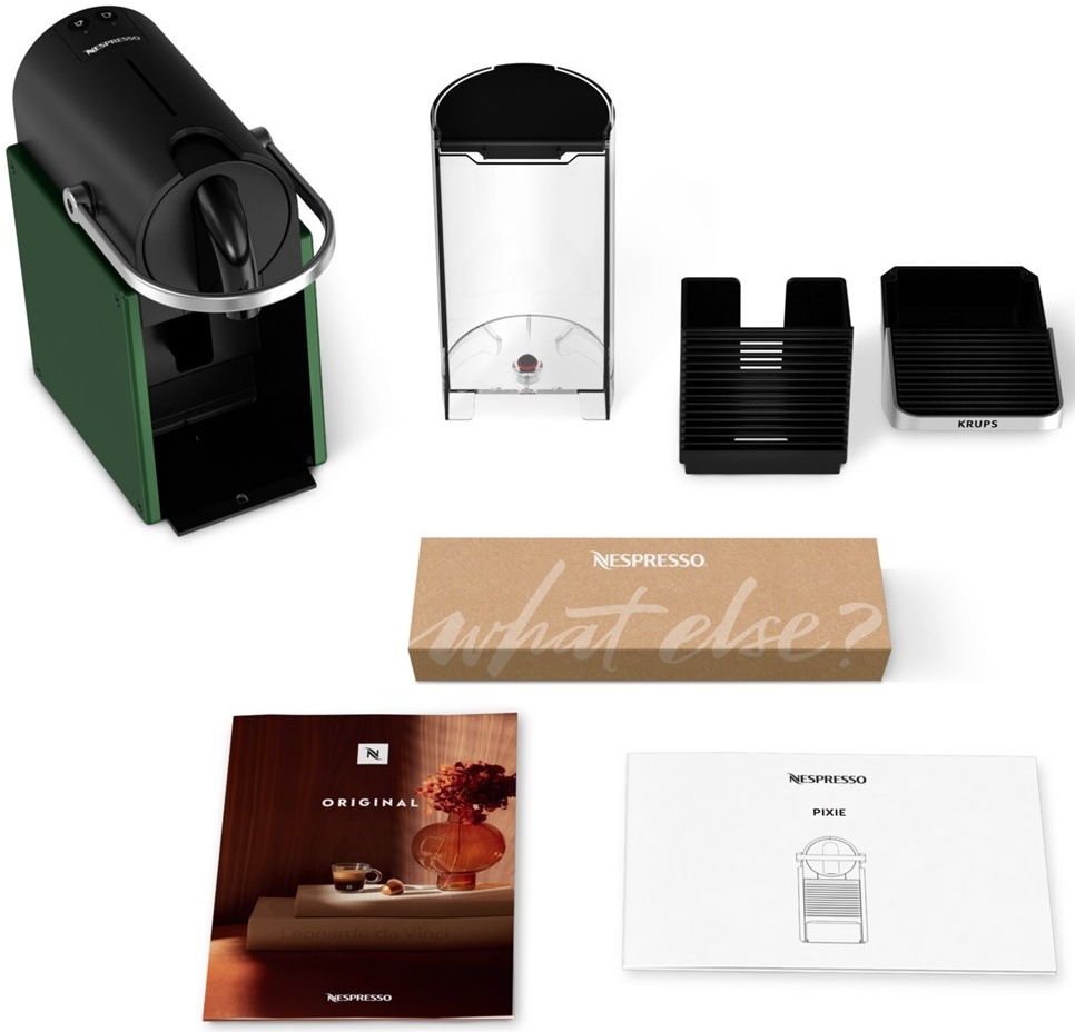 Kapslový kávovar Krups Nespresso Pixie XN306310 zelený