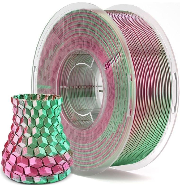 Filament Elegoo SILKPL 1,75mm G-R v barvě červenozelená