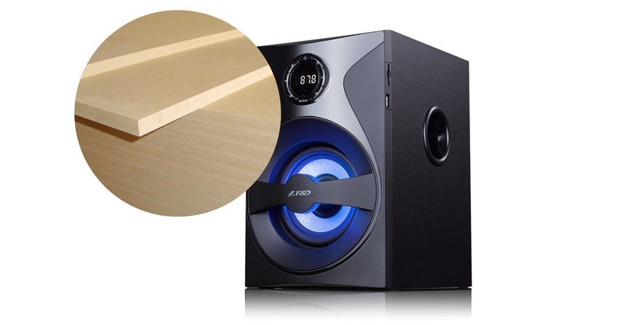 Reproduktory Fenda F&D F380X 2.1, bluetooth, rádio, USB, SD, dálkové ovládání černé Reproduktory Fenda F&D F380X 2.1, bluetooth, rádio, USB, SD, dálkové ovládání černé