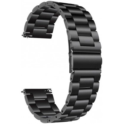 Řemínek WG Universal 1, kovový, 22mm černý Náhradní řemínek kovový Universal 01/22mm (černá)