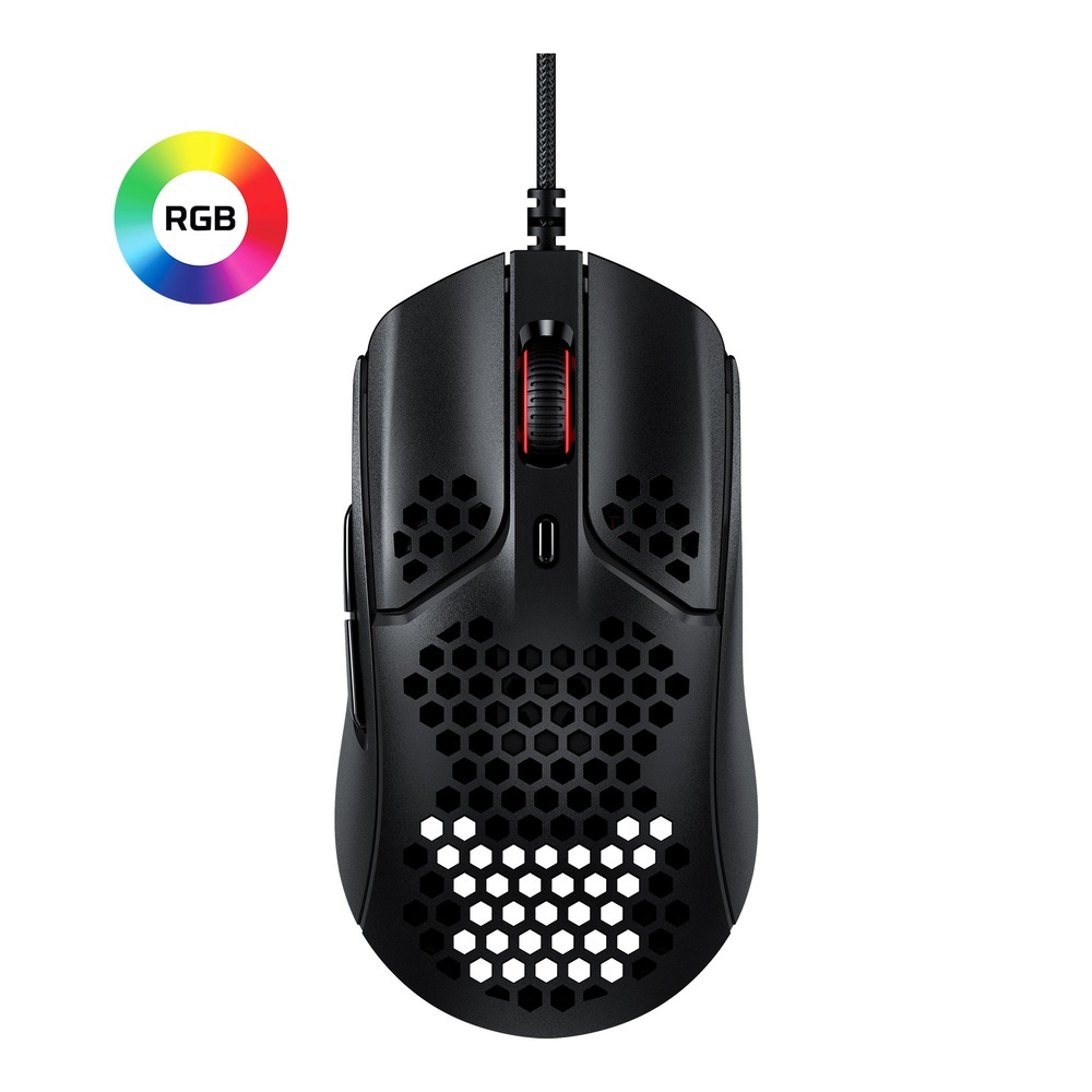 Myš HyperX Pulsefire Haste černá GPS hodinky Garmin Forerunner 745 - červené