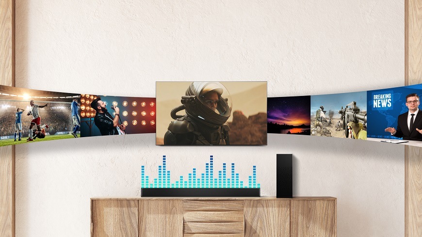 Soundbar Hisense HS2100 černý Soundbar Hisense HS2100, černý, 6 zvukových režimů