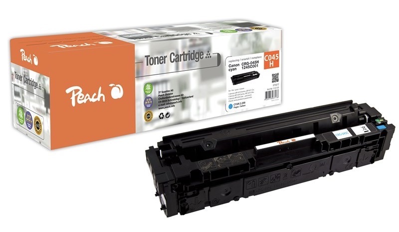 Toner Peach Canon CRG-045H, 2200 stran azurový