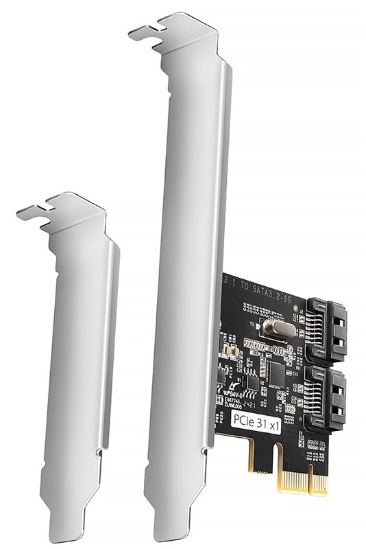 Řadič Axagon PCES-SJ2 - 2x SATA 6G port