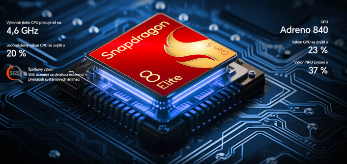 Procesor Snapdragon 8 Elite Gen 5 v telefonu HONOR Magic8 Pro pro vysoký výkon a plynulý chod