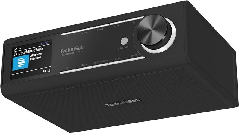 Kuchyňské rádio DIGITRADIO 23 s funkcí ASA, černá barva