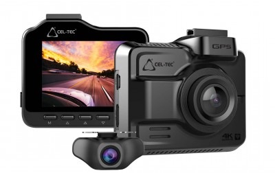 Autokamera CEL-TEC K4 Dual GPS šedá CEL-TEC K4 Dual GPS
