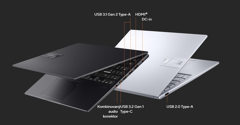 Notebook Asus VivoBook 15X OLED černý