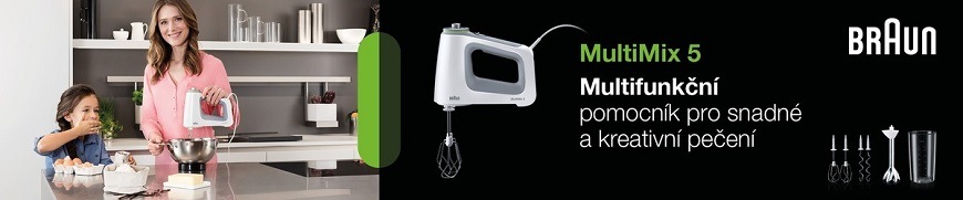 Ruční šlehač Braun MultiMix 5 HM5107WH šedý/bílý