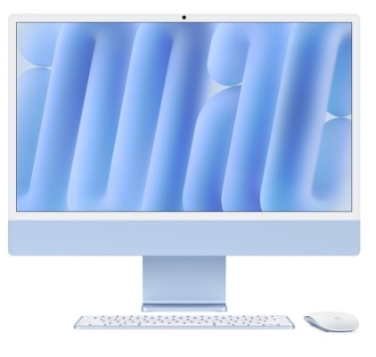 Počítač All In One Apple iMac 24" CTO M4 8× CPU 8× GPU, 24 GB, 512 GB - modrý CZ