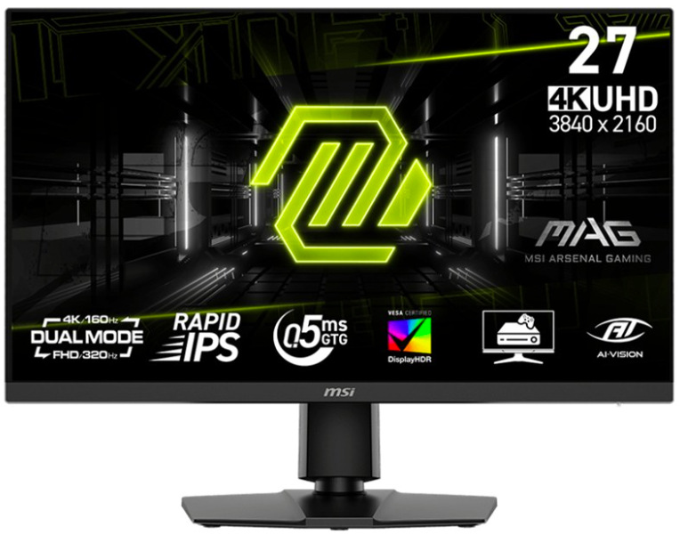 Monitor MSI MAG 272URDF E16 27",LED podsvícení, IPS panel, 0.5ms, 1000: 1, 400cd/m2, 3840 × 2160, - černý