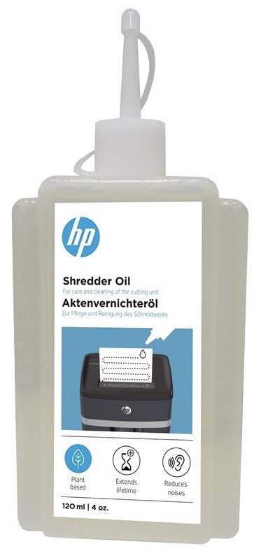 Olej pro skartovačky HP, snadná aplikace