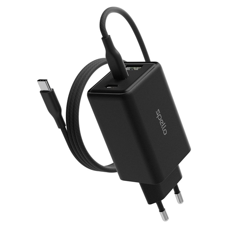 Napájecí adaptér Spello by Epico ForceBoost GaN SA65b 65W  černý