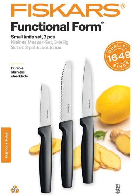 Sada kuchyňských nožů Fiskars Functional Form 3 ks