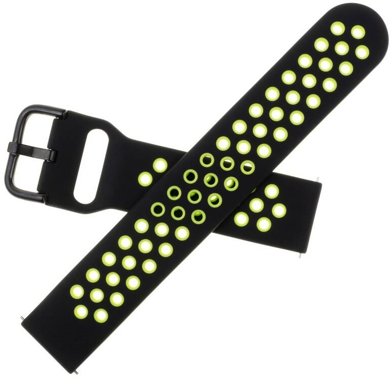 Řemínek FIXED Sport Silicone Strap 22mm na smartwatch černý Řemínek FIXED Sport Silicone Strap 22mm na smartwatch černý
