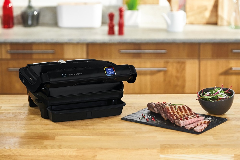 Gril Tefal GC750830 OptiGrill Elite černý Tefal GC750830 OptiGrill Elite