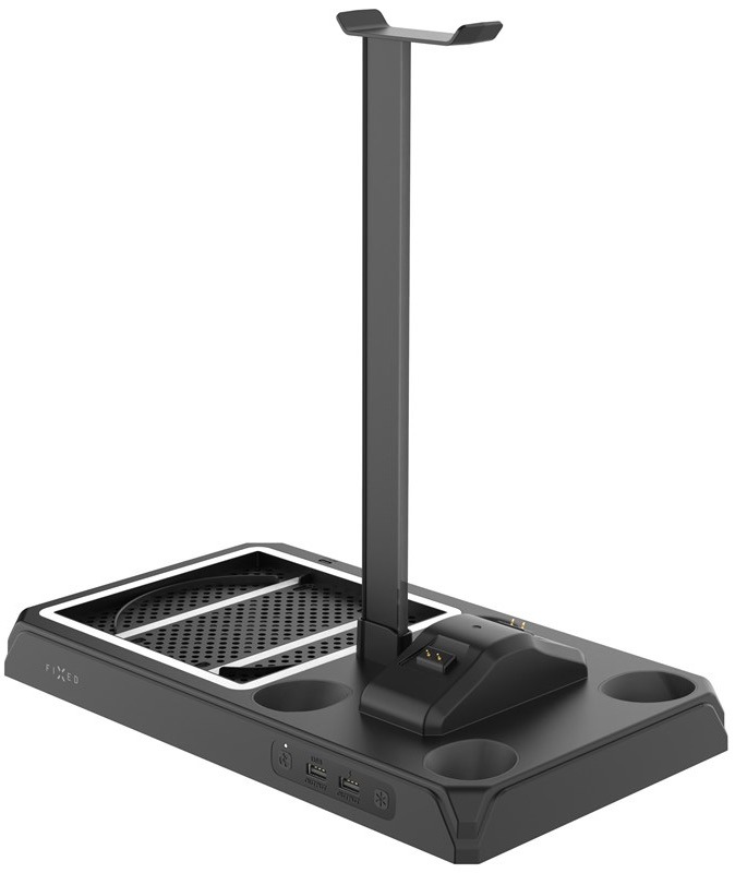 Dokovací stanice FIXED pro Xbox Series X a S s odvětráváním a nabíjením pro dva ovladače Xbox černá
