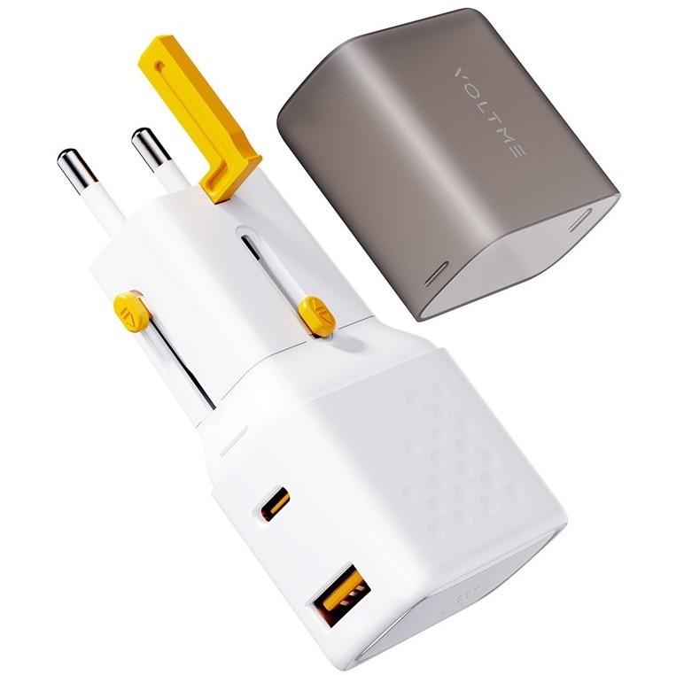 Cestovní adaptér Voltme VITO Go EzTravel 35W + kabel USB-C 60W bílý Cestovní adaptér Voltme VITO Go EzTravel 35W + kabel USB-C 60W bílý