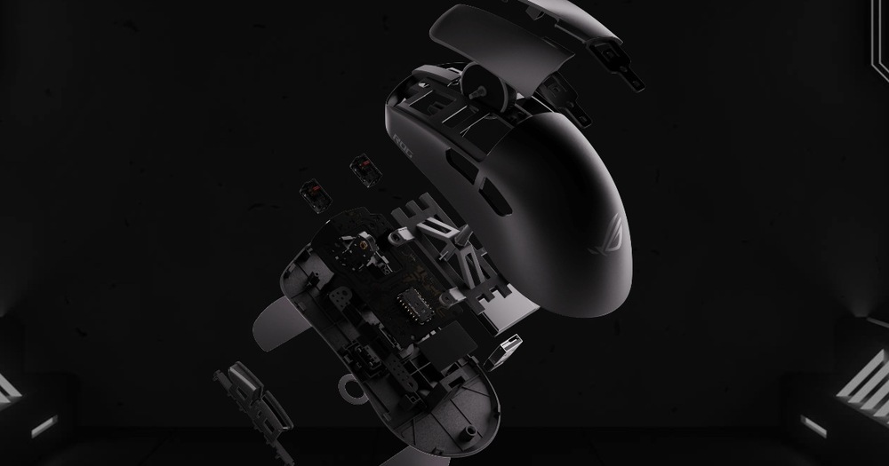 Myš Asus ROG Harpe II Ace bílá