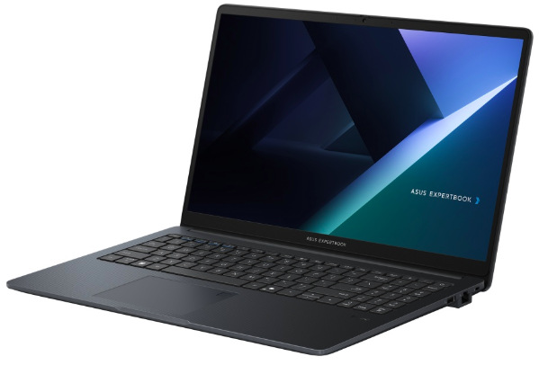 Notebook Asus ExpertBook B1 černý Notebook ASUS ExpertBook B1 v otevřeném stavu s 15,6″ Full HD IPS displejem